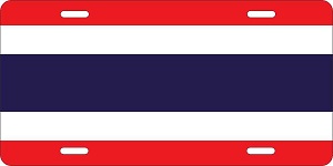 World Flags Thailand License Plates