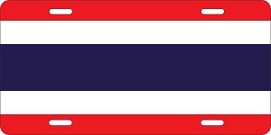 Thailand Flag License Plates
