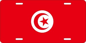 Tunisia Flag License Plates