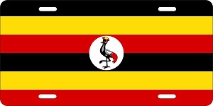 Uganda Flag License Plates