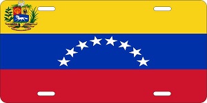 Venezuela Flag License Plates