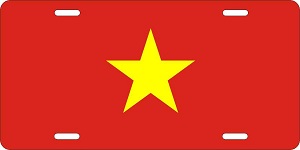Vietnam Flag License Plates