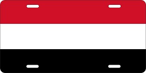Yemen Flag License Plates