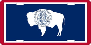 Wyoming Flag License Plates