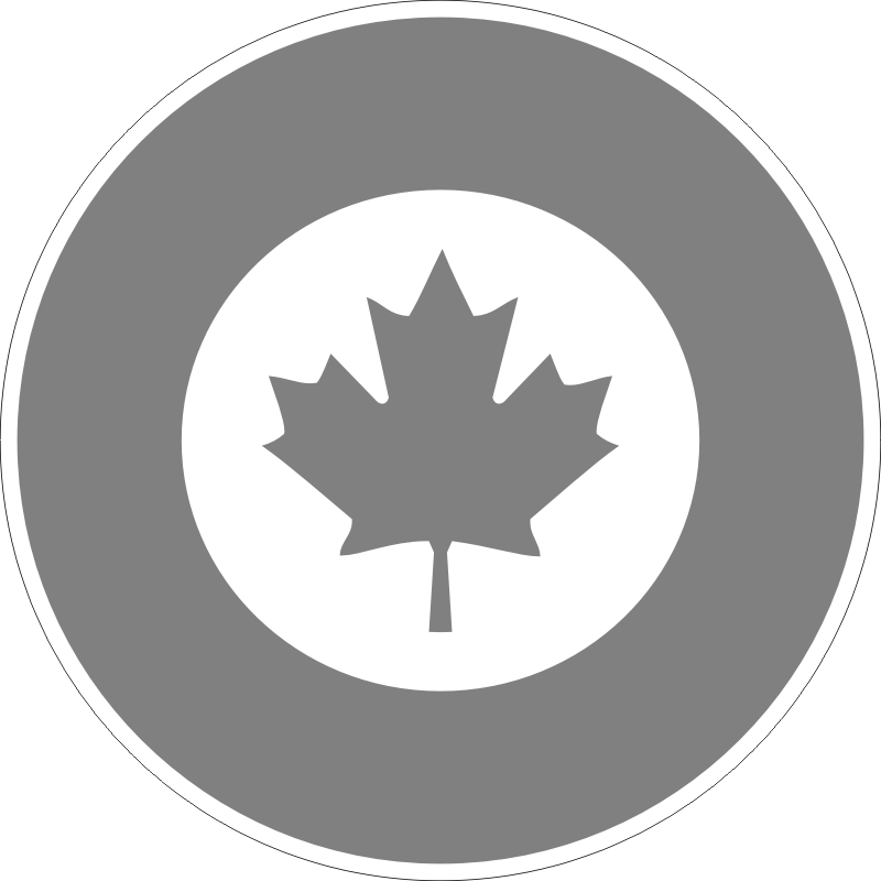 Royal Canadian Air Force RCAF Roundel (Subdued) Decal