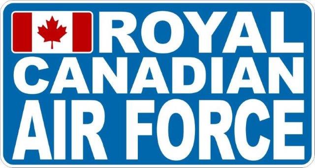Royal Canadian Air Force RCAF (Rectangle) Decal
