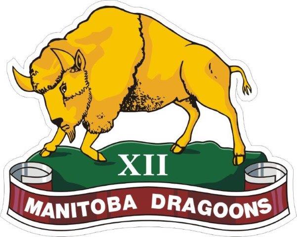 12th Manitoba Dragoons Regiment Badge Decal