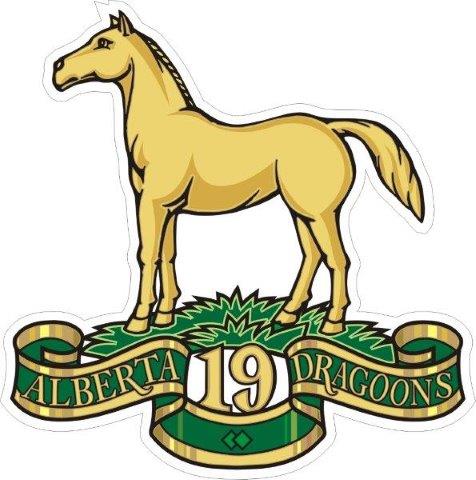 9th Alberta Dragoons Regiment Badge Decal