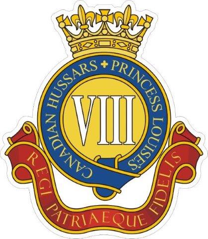 8th Canadian Hussars Regiment Badge Decal