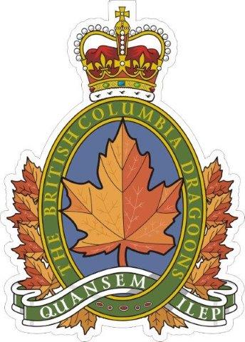 British Columbia Dragoons Regiment Badge Decal