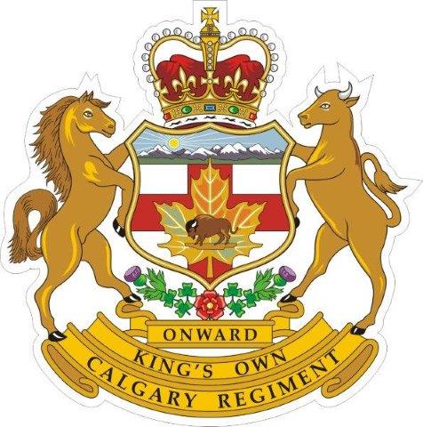 King's Own Calgary Regiment Badge Decal