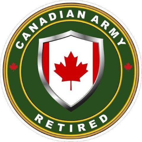Canadian Army Retired (Ver 2) Decal