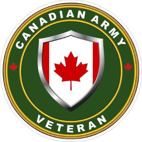 Canadian Army Veteran (Ver 2) Decal