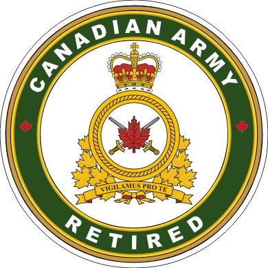 Canadian Army Retired Decal
