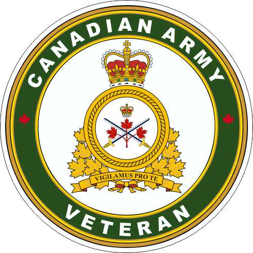 Canadian Army Veteran (Ver 3) Decal