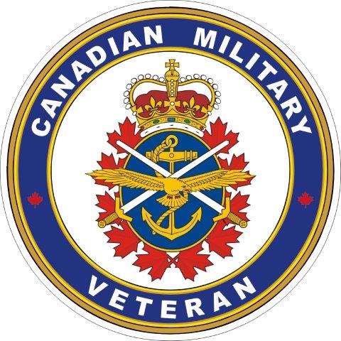 Canadian Militar Veteran Decal
