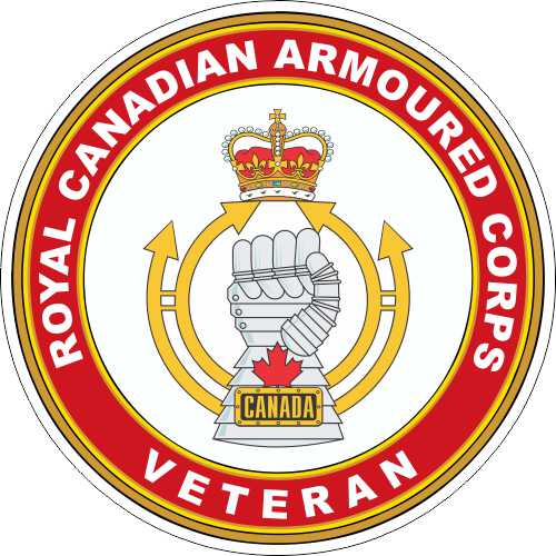 Royal Canadian Armoured Corps RCAC Veteran Decal