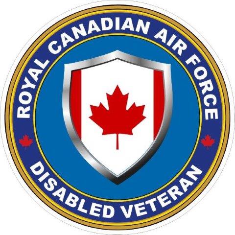 Royal Canadian Air Force RCAF Disabled Veteran (Ver 2) Decal