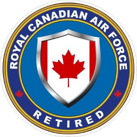 Royal Canadian Air Force RCAF Retired (Ver 2) Decal