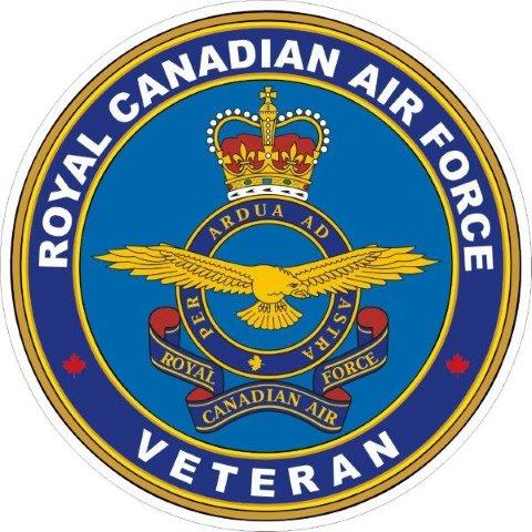 Royal Canadian Air Force RCAF Veteran Decal