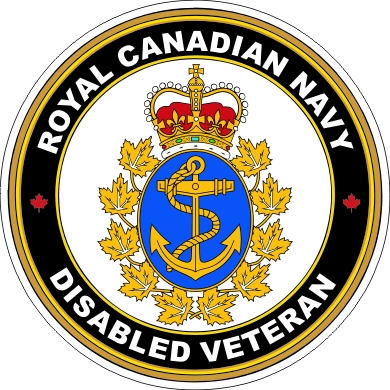 Royal Canadian Navy RCN Disabled Vet Decal