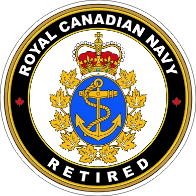 Royal Canadian Navy RCN Retired Decal