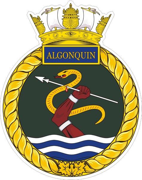 Royal Canadian Insignia Pin Azul Marino HMCS wallaceburg