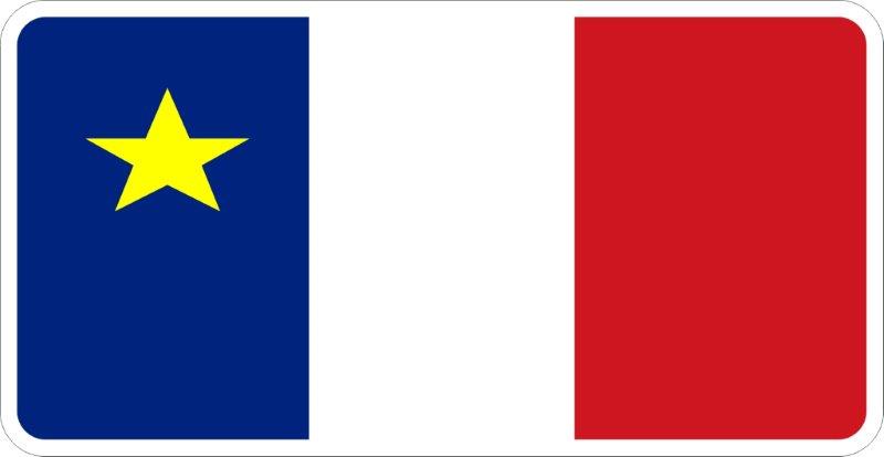 Acadian Flag Decal