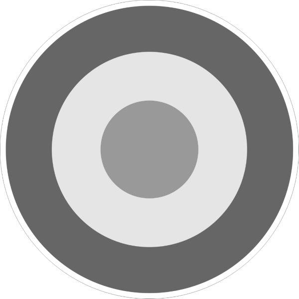 Royal Air Force (RAF) Roundel Subdued Decal