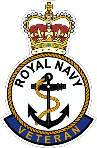 Royal Navy Veteran Decal