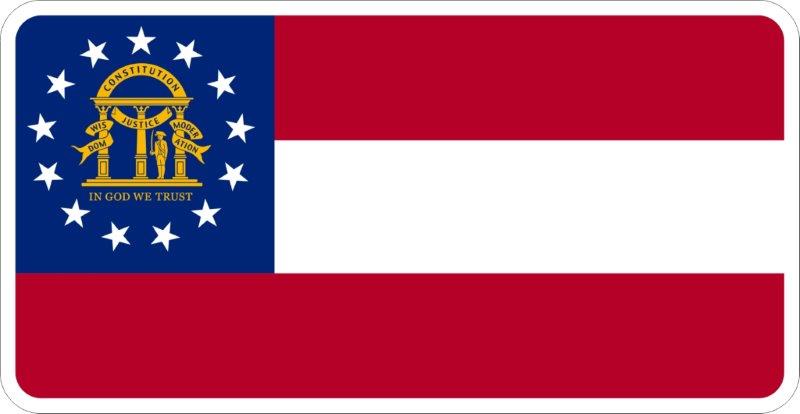 Georgia Flag Decal