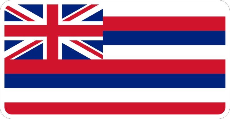 Hawaii Flag Decal
