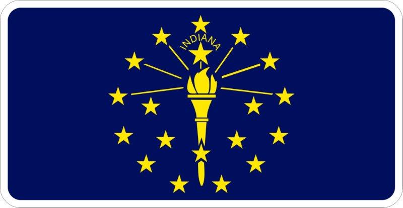 Indiana Flag Decal
