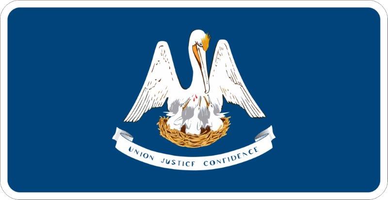 Louisiana Flag Decal