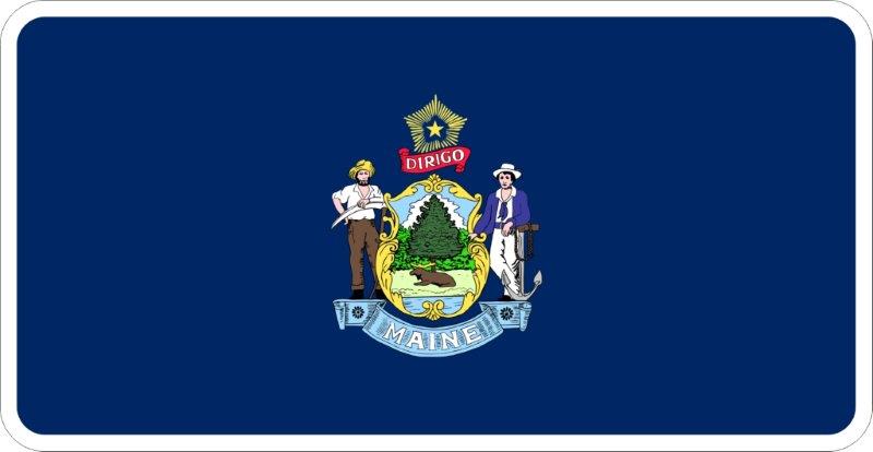 Maine Flag Decal