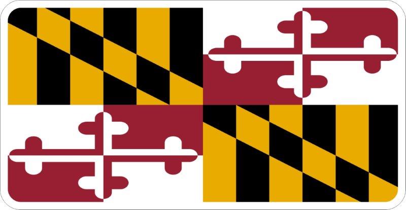 Maryland Flag Decal