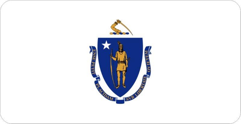 Massachusetts Flag Decal
