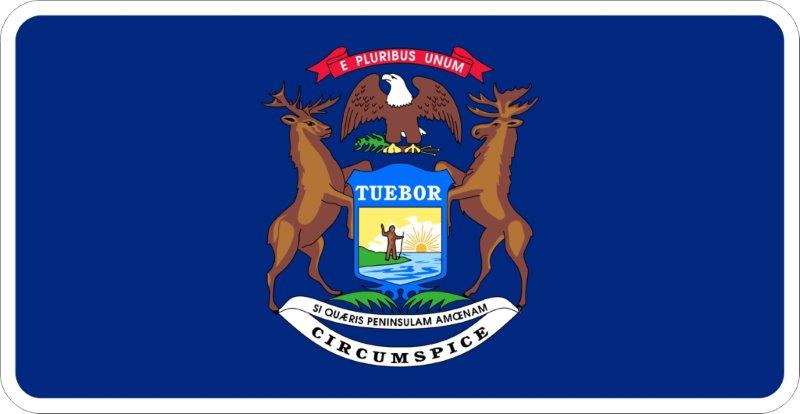 Michigan Flag Decal