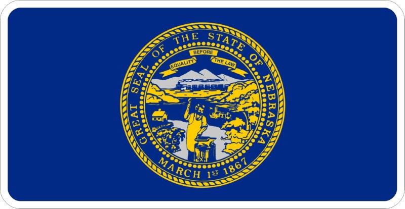 Nebraska Flag Decal