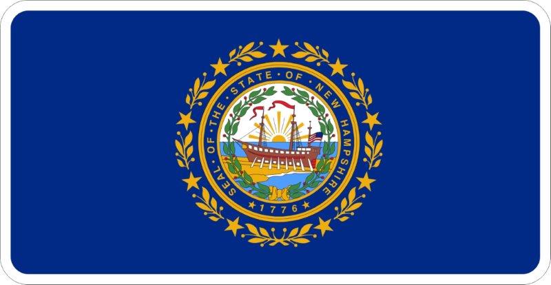 New Hampshire Flag Decal
