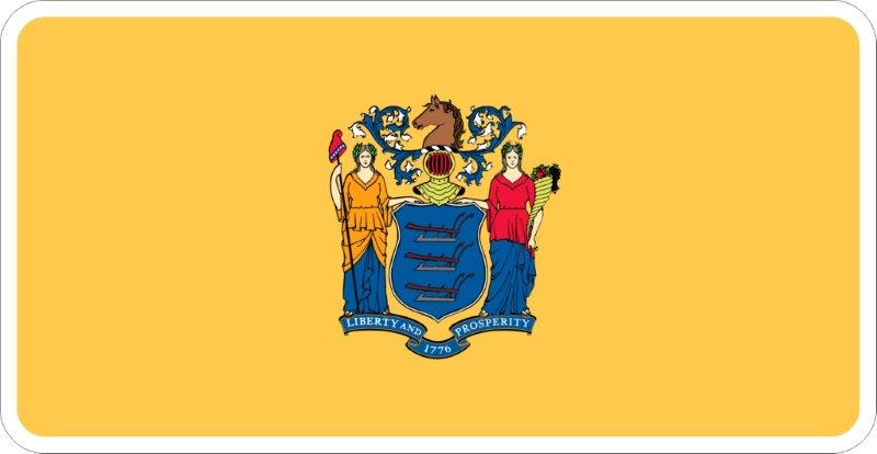 New Jersey Flag Decal