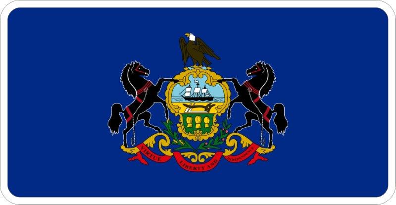 Pennsylvania Flag Decal