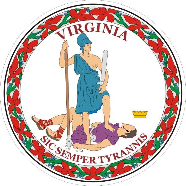 Virginia Seal Decal