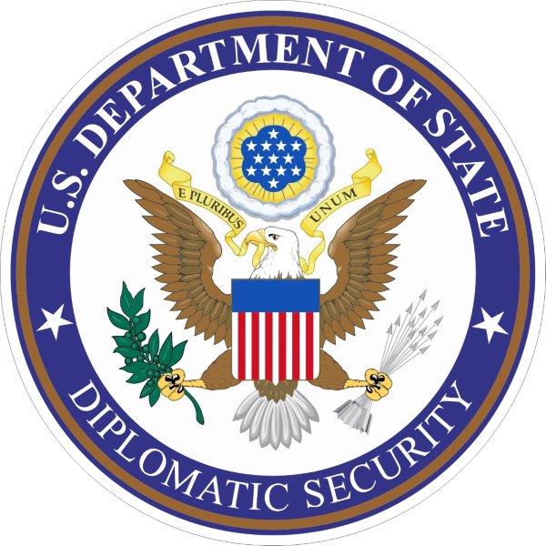 Dept of State Diplomatic Security Decal