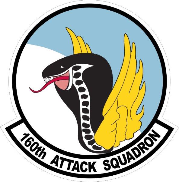 160th Attack Squadron Decal
