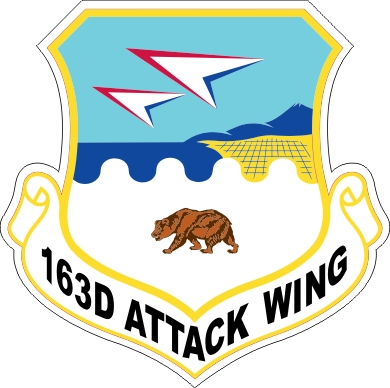 163d Attack Wing Decal
