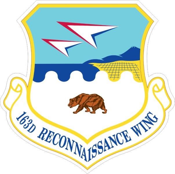 163d Reconnaissance Wing Decal