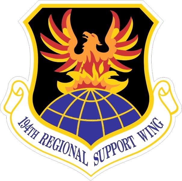194th Regional Support Wing Decal