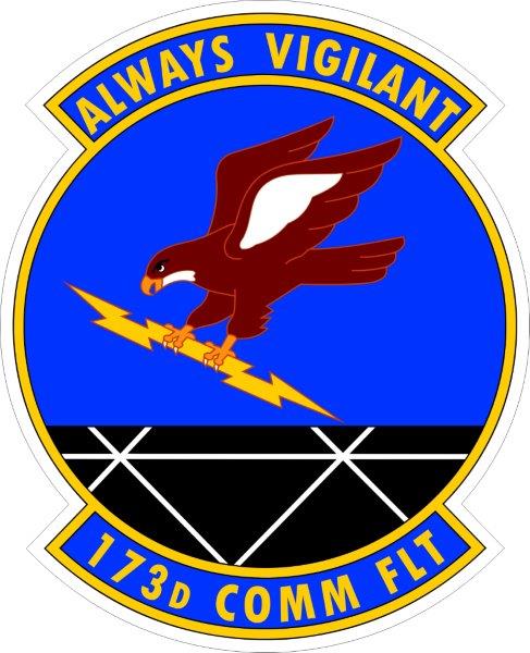 173rd Communications Flght Emblem Decal