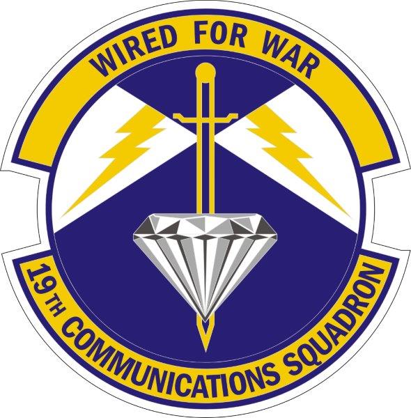 19th Communications Squad Emblem Decal